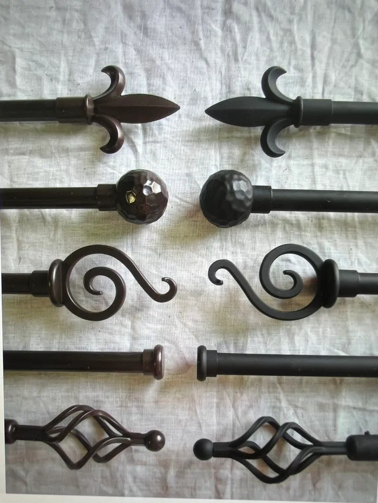 Curtain rods and rails